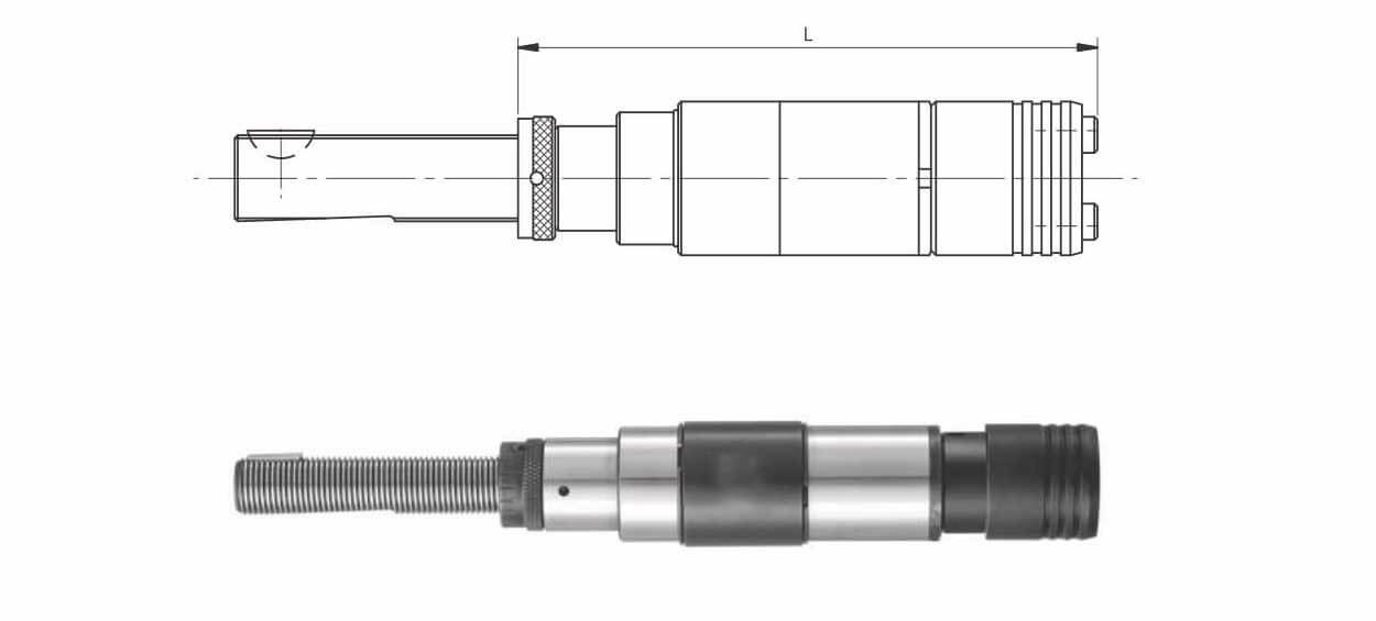 TR16 x 1.50 TQCFLX 030-15 L-136 With Length Compensation On Compression and Expansion Quick Change Tapping Chuck